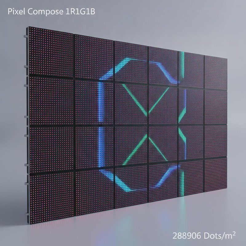 1R1G1B Indoor Fixed LED Display with Magnet Module Connection